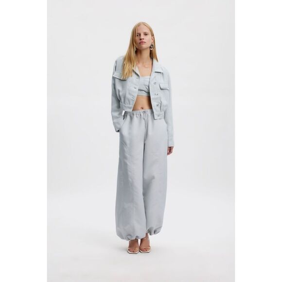 Gestuz BinaGZ Trousers Cargo Parachute Wide Leg Pants Size 40 (M) - Picture 1 of 14